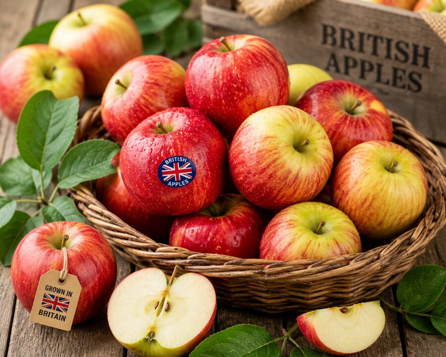 Fresh British apples